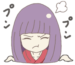 Japanese doll girl sticker #11344185