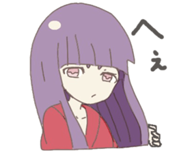 Japanese doll girl sticker #11344186