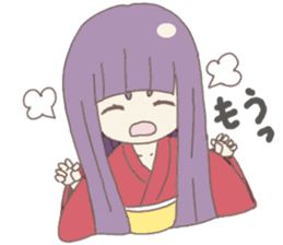 Japanese doll girl sticker #11344188