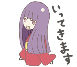 Japanese doll girl sticker #11344191