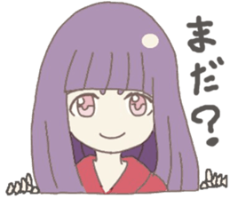 Japanese doll girl sticker #11344193