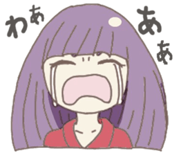 Japanese doll girl sticker #11344195