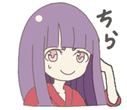 Japanese doll girl sticker #11344197