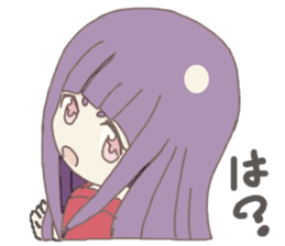 Japanese doll girl sticker #11344201