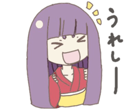 Japanese doll girl sticker #11344203