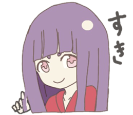 Japanese doll girl sticker #11344207