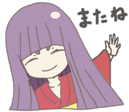 Japanese doll girl sticker #11344208