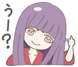 Japanese doll girl sticker #11344209