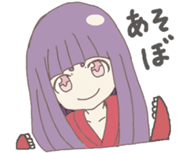 Japanese doll girl sticker #11344211