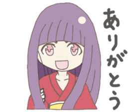 Japanese doll girl sticker #11344212