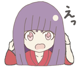 Japanese doll girl sticker #11344213