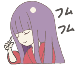 Japanese doll girl sticker #11344214