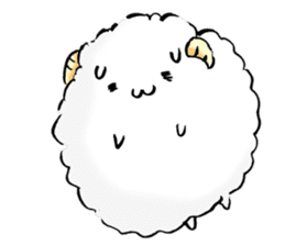 a lovely sheep2 sticker #11345630