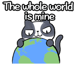 Cat rule the world(english) sticker #11346103