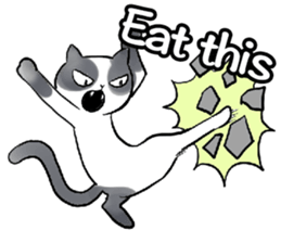Cat rule the world(english) sticker #11346124