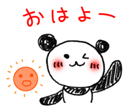 Hand-painted panda 2 sticker #11346176