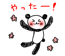 Hand-painted panda 2 sticker #11346192