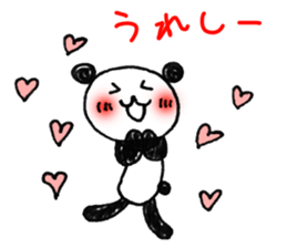 Hand-painted panda 2 sticker #11346193