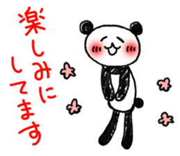 Hand-painted panda 2 sticker #11346194