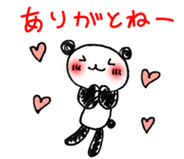 Hand-painted panda 2 sticker #11346197