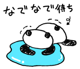 Hand-painted panda 2 sticker #11346210