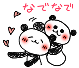 Hand-painted panda 2 sticker #11346211