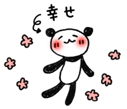 Hand-painted panda 2 sticker #11346212