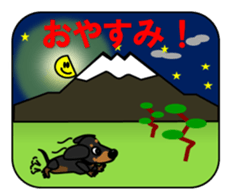 Wonderful Miniature Dachshund, RIKU sticker #11346217