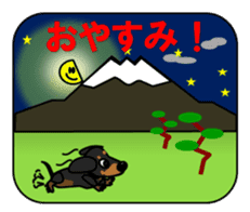 Wonderful Miniature Dachshund, RIKU sticker #11346217