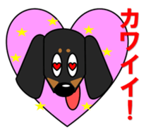 Wonderful Miniature Dachshund, RIKU sticker #11346220