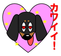 Wonderful Miniature Dachshund, RIKU sticker #11346220