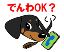 Wonderful Miniature Dachshund, RIKU sticker #11346234