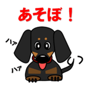 Wonderful Miniature Dachshund, RIKU sticker #11346238