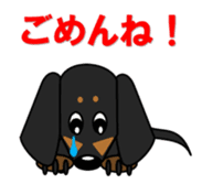 Wonderful Miniature Dachshund, RIKU sticker #11346239