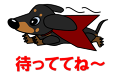 Wonderful Miniature Dachshund, RIKU sticker #11346241