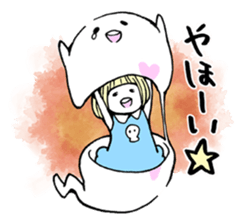 uiko with ghosts 2. sticker #11346307