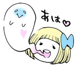 uiko with ghosts 2. sticker #11346324