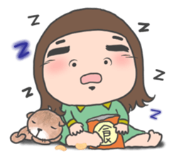 cha bao mei & shi dan di interlocution sticker #11346348