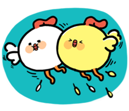 Baby chick. sticker #11346502