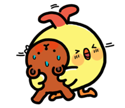 Baby chick. sticker #11346505