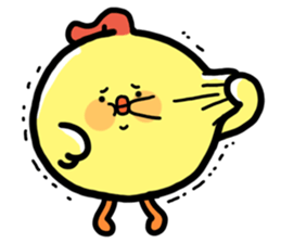 Baby chick. sticker #11346519