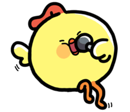 Baby chick. sticker #11346524