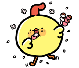 Baby chick. sticker #11346525
