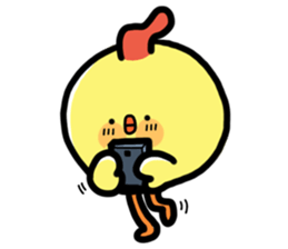 Baby chick. sticker #11346526