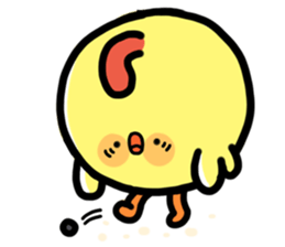 Baby chick. sticker #11346528