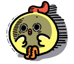 Baby chick. sticker #11346532