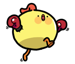 Baby chick. sticker #11346533