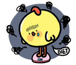 Baby chick. sticker #11346535