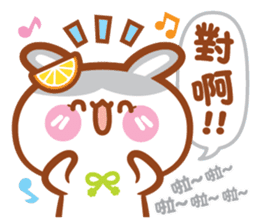 Cherry Mommy 's Rabbits-Chin Chin sticker #11346627