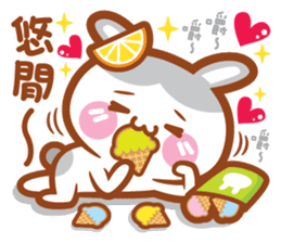 Cherry Mommy 's Rabbits-Chin Chin sticker #11346629